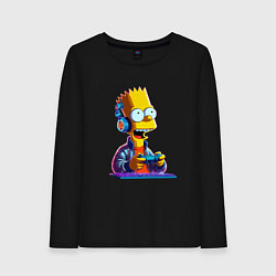 Женский лонгслив Bart is an avid gamer