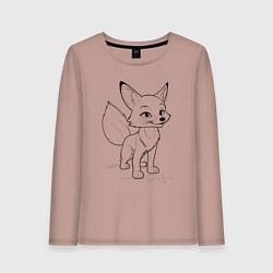 Женский лонгслив Добрый лисенок