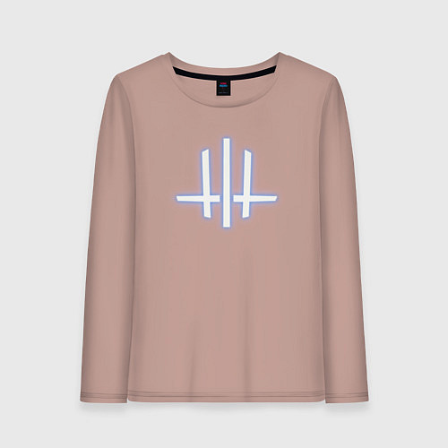 Женский лонгслив Wine and Rope W Neon Logo / Пыльно-розовый – фото 1