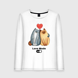Женский лонгслив Режим любви включён
