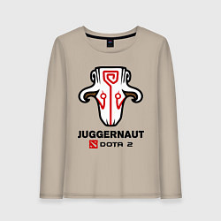 Лонгслив хлопковый женский Juggernaut Dota 2, цвет: миндальный