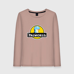 Лонгслив хлопковый женский Релаксаурус Палворлд, цвет: пыльно-розовый