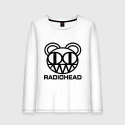 Женский лонгслив Radiohead logo bear