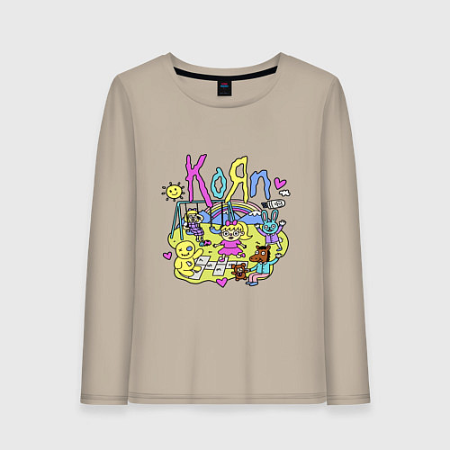 Женский лонгслив Korn - childs / Миндальный – фото 1
