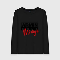 Лонгслив хлопковый женский Armin Only: Mirage, цвет: черный