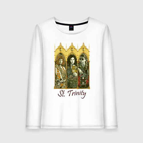 Женский лонгслив St trinity / Белый – фото 1