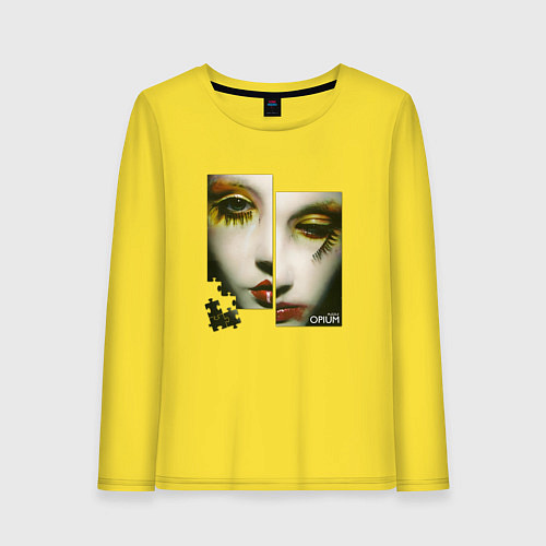 Женский лонгслив Opium - Puzzle ep / Желтый – фото 1