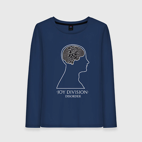 Женский лонгслив Joy Division - Disorder / Тёмно-синий – фото 1