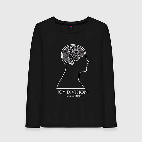 Женский лонгслив Joy Division - Disorder / Черный – фото 1