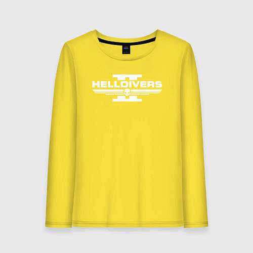 Женский лонгслив Helldivers 2: Logo / Желтый – фото 1