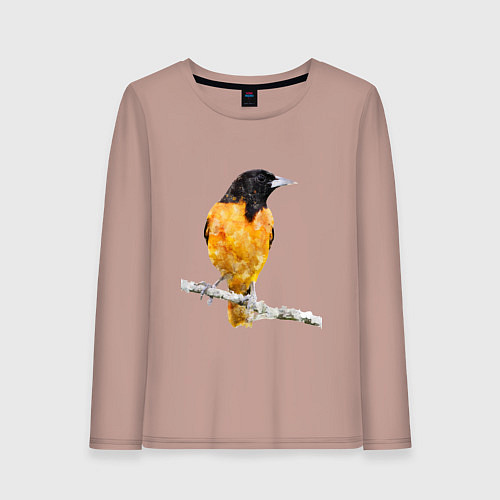 Женский лонгслив Иволга / Пыльно-розовый – фото 1