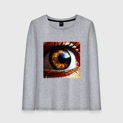 Женский лонгслив Золотой карий глаз в стиле стимпанк