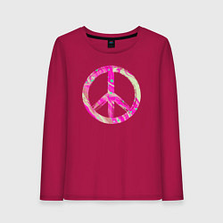 Женский лонгслив Pink peace