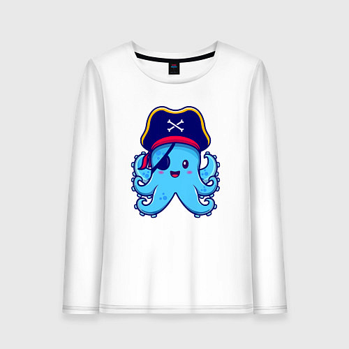 Женский лонгслив Pirate octopus / Белый – фото 1