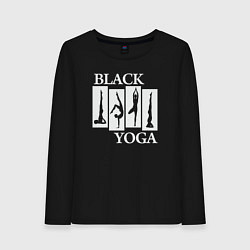 Женский лонгслив Black yoga