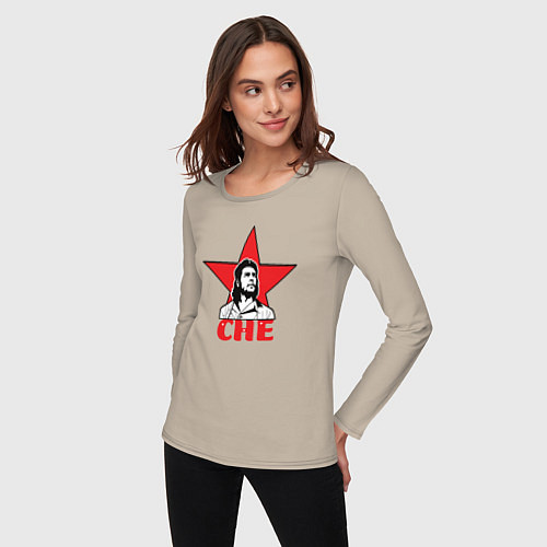 Женский лонгслив Che Guevara star / Миндальный – фото 3