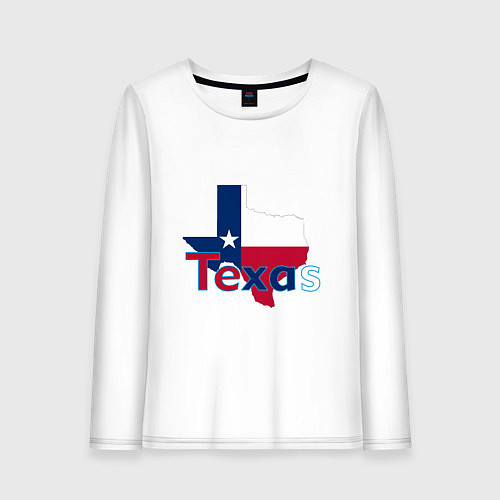Женский лонгслив Texas / Белый – фото 1
