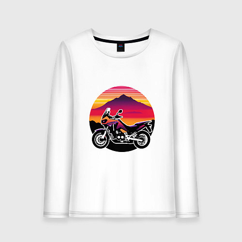 Женский лонгслив Africa twin / Белый – фото 1