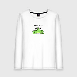 Женский лонгслив Frog day