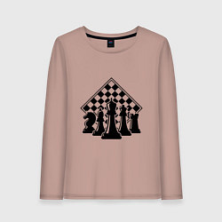 Женский лонгслив The chessboard