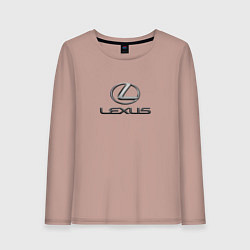 Женский лонгслив Lexus авто бренд лого