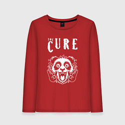 Лонгслив хлопковый женский The Cure rock panda, цвет: красный