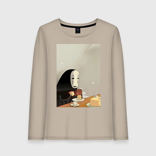 Женский лонгслив Каонаси чаепитие / Миндальный – фото 1