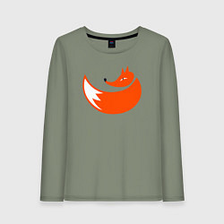 Лонгслив хлопковый женский Foxy fox, цвет: авокадо