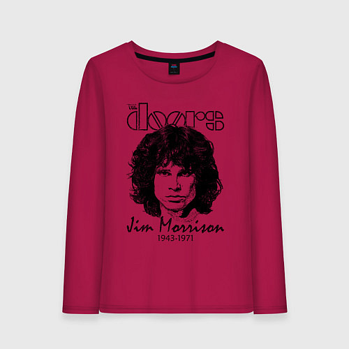 Женский лонгслив The Doors Jim Morrison / Маджента – фото 1