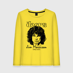 Лонгслив хлопковый женский The Doors Jim Morrison, цвет: желтый