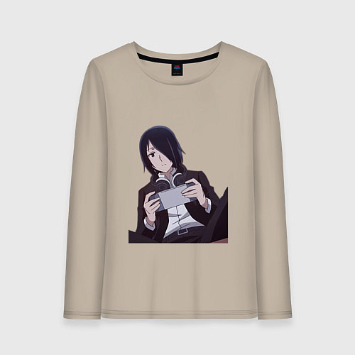 Женский лонгслив Госпожа Кагуя Исигами Ю / Миндальный – фото 1