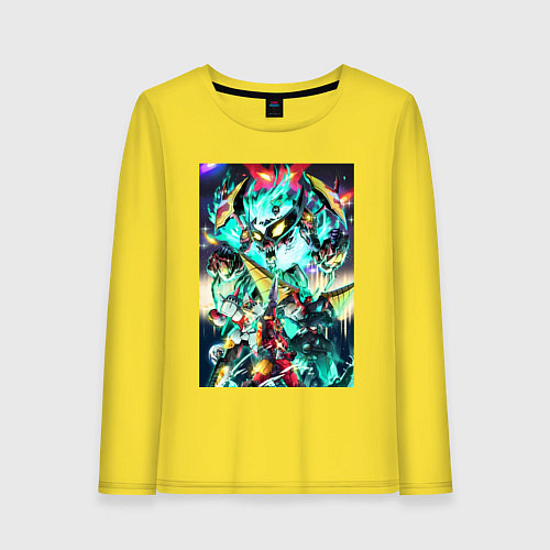 Женский лонгслив Гуррен-Дан пронзающий небеса / Желтый – фото 1