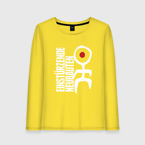 Женский лонгслив Einstrzende Neubauten - Logo / Желтый – фото 1