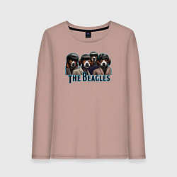 Женский лонгслив Beatles beagles