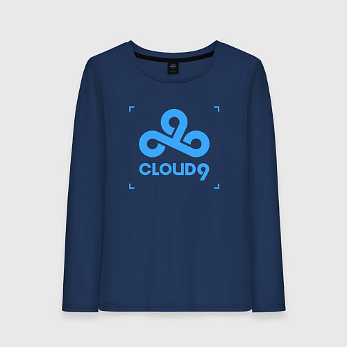 Женский лонгслив Cloud9 - tecnic blue / Тёмно-синий – фото 1