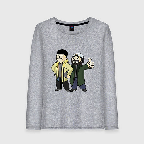 Женский лонгслив Vault Jay and silent Bob / Меланж – фото 1