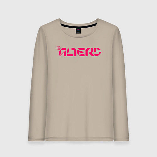 Женский лонгслив The alters logo / Миндальный – фото 1