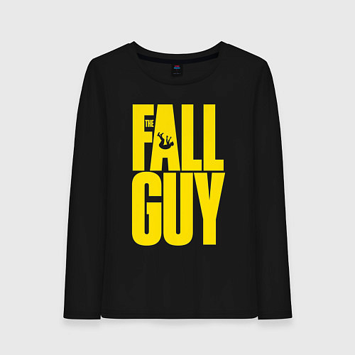 Женский лонгслив The fall guy logo / Черный – фото 1