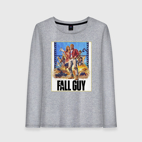 Женский лонгслив Каскадеры Эмили Блант и Райан Гослинг / Меланж – фото 1