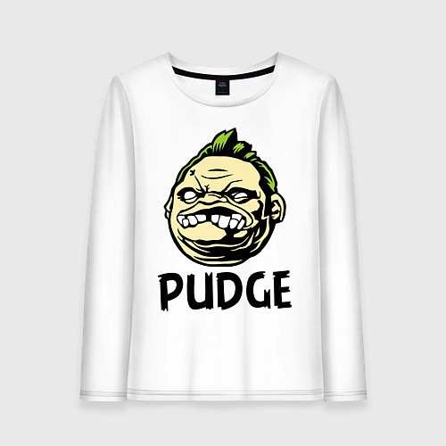 Женский лонгслив Pudge Face / Белый – фото 1