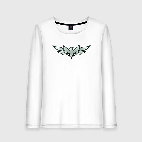 Женский лонгслив Талисман - Орел / Белый – фото 1