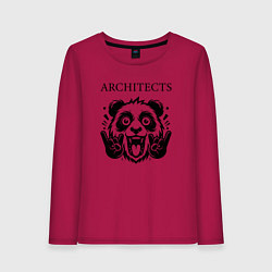 Лонгслив хлопковый женский Architects - rock panda, цвет: маджента