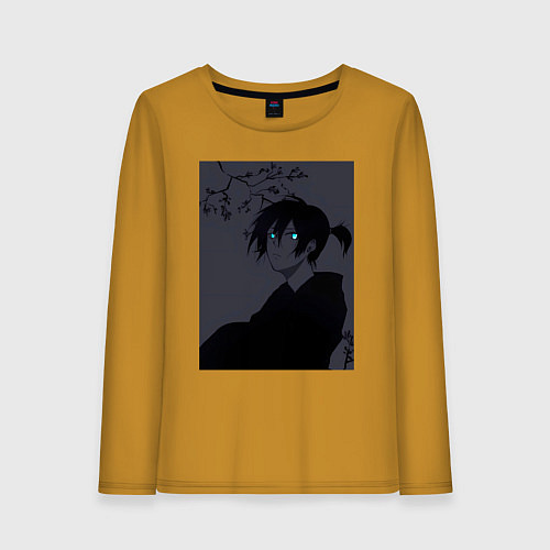 Женский лонгслив Бездомный бог Ято / Горчичный – фото 1