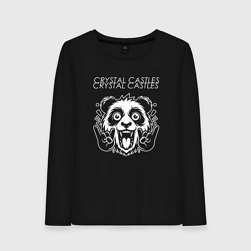 Женский лонгслив Crystal Castles rock panda / Черный – фото 1