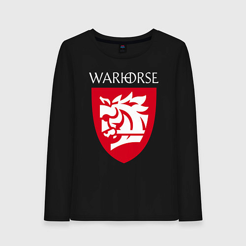 Женский лонгслив Warhorse logo / Черный – фото 1