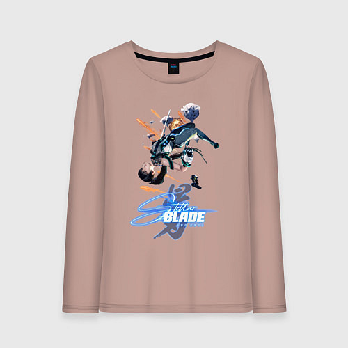 Женский лонгслив Ева из stellar blade / Пыльно-розовый – фото 1