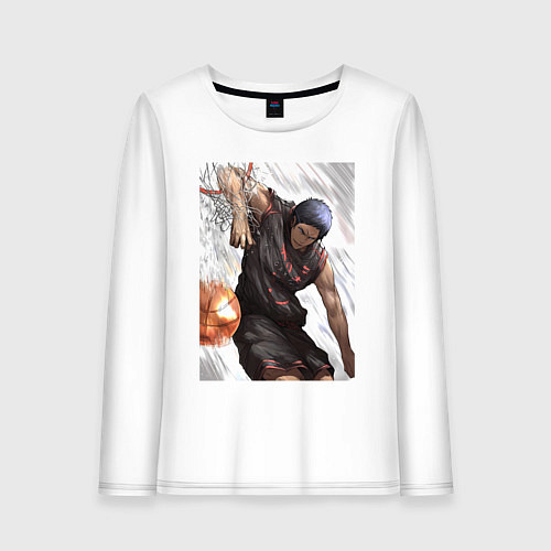 Женский лонгслив Баскетбол Куроко Дайки Аоминэ / Белый – фото 1