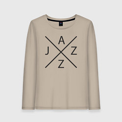 Женский лонгслив Джаз стиль