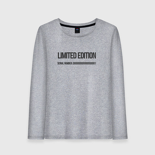 Женский лонгслив Limited edition / Меланж – фото 1