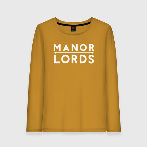 Женский лонгслив Manor lords logo / Горчичный – фото 1